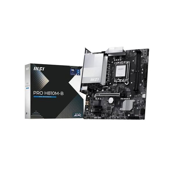 Moderkort Micro ATX - MSI - Pro H810M-B - DDR5 - PCIe 5.0 - M.2 Gen4