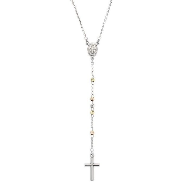 Halsband - Amen - CRO30BBRGD - Silver 925 - Längd 50 cm till 70 cm - Kvinna