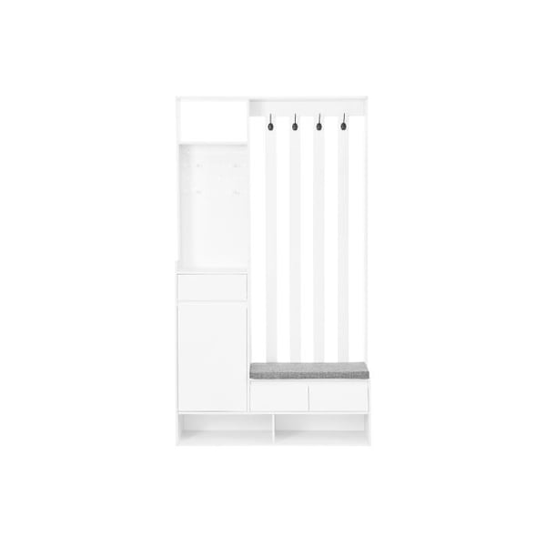 Skoarmarie - MUVOE - Moderne - Hvid - H180/B100/T35 cm - Multifunktionel