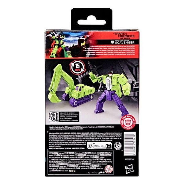 Hasbro - Transformers: Filmen - Figur Studio Series Deluxe Class Constructicon Scavenger 11 cm