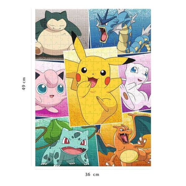 Pussel med 250 bitar: Typer av Pokémon