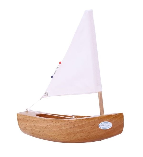 Maison Tirot - Le Bâchi båt naturträ 17cm - TIROT