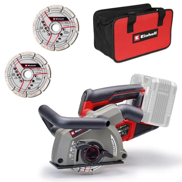 Einhell Professional Träbearbetning utan sladd TP-MA 36/30 Li BL - Solo PXC (36V, 2 skivor) Levereras utan batteri eller laddare