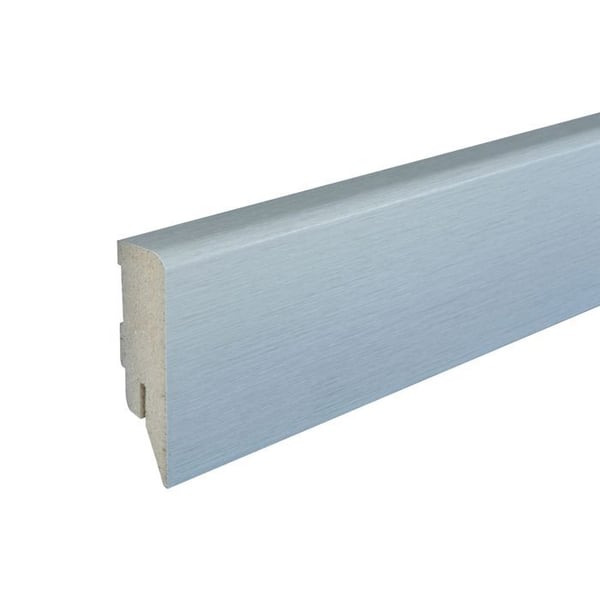Kosche Plinthe Topline MDF 16 x 58 x 2500 mm Silver Plinthe Hög kvalitet Robust