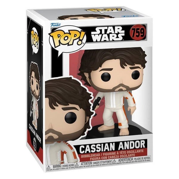 Figur - Funko Pop! - Star Wars: Andor - Cassian Andor - Högkvalitativ Vinyl - 9,5 cm