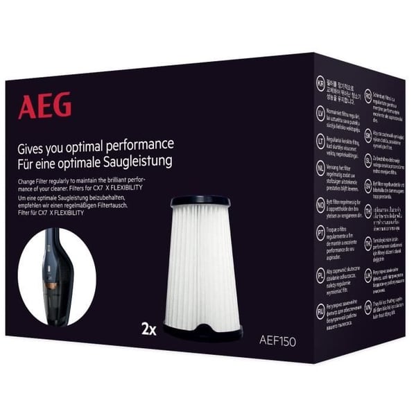Filtret för Dammsugare - AEG - CX7 - Paket med 2 - Inre filter - Tvättbara
