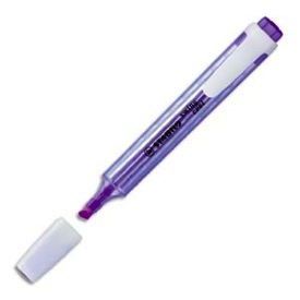 Penna - STABILO - swing cool lila färg - Mejselspets - Genomskinlig cylinder - Universal bläck