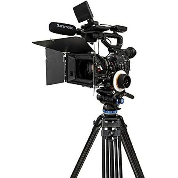 Fluid videohuvud - BENRO S8 Pro - 8 kg Max - Lutande broms - Mångsidig basplatta