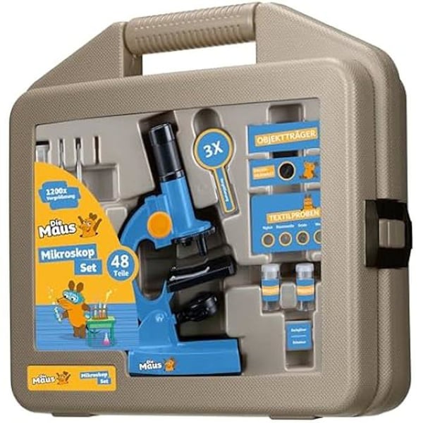 Mikroskop - BRESSER - DieMouse Kit - Förstoring 100x-1200x - LED-belysning - Inkluderade tillbehör