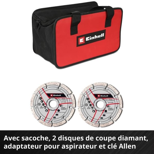 Einhell Professional Träbearbetning utan sladd TP-MA 36/30 Li BL - Solo PXC (36V, 2 skivor) Levereras utan batteri eller laddare