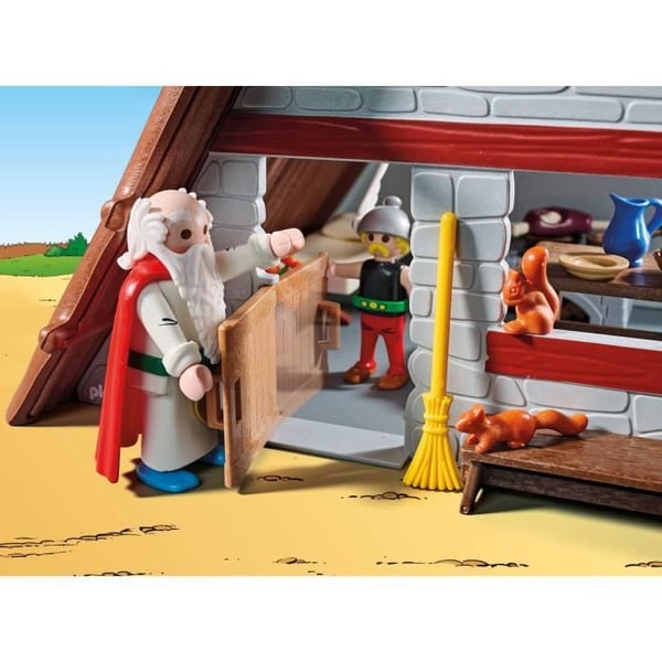 PLAYMOBIL 71828 Asterix-hydda med Panoramix, Asterix, tecknade seriefigurer, 80 delar, Från 5 år