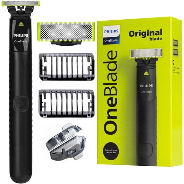 Elektrisk rakapparat - Philips - OneBlade QP1424/10 - Vattentålig hybrid skäggtrimmer med uppladdningsbart batteri