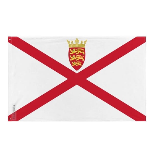 Jerseyflagga – 64 x 96 cm – Hållbar Polyester – 2 Metallöljett – Inomhus / Utomhus – Pixelforma