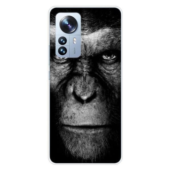 Silikonskal - Kompatibel med Xiaomi Mi 12 Pro - design med apa