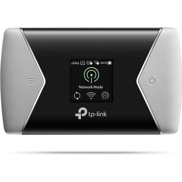TP-Link 4G+ LTE Wi-Fi AC 1200 Mbps mobil router: 4G+ hastighet på 300 Mbps, bärbar, 3000 mAh batteri, LCD-skärm (M7450)