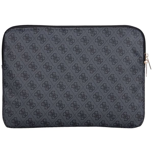 Housse Guess 4G zippad med triangulärt logo för bärbar dator 14" (svart)