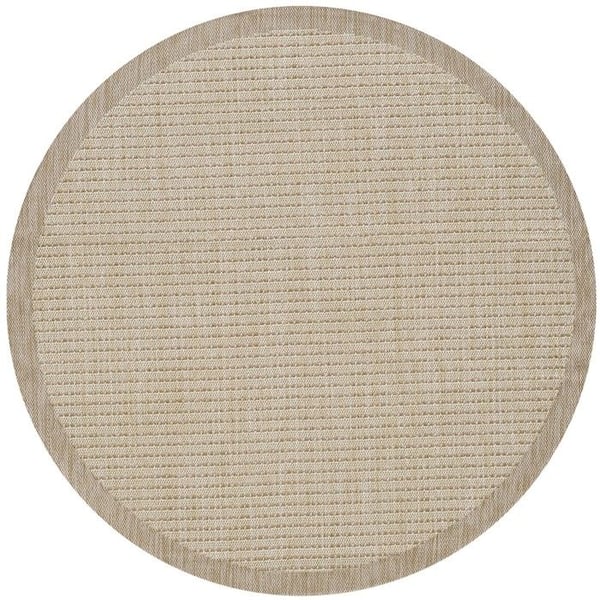 Utomhusmatta - AYYILDIZ - Enfärgad - Beige - 200x200 cm - Baksida i polypropen