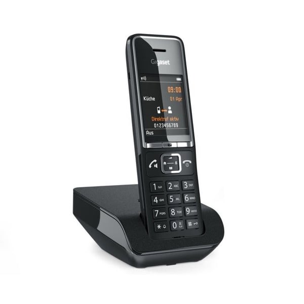 Trådlös telefon - GIGASET - Gigaset Comfort 550hx - Svart - 1 enhet - Fristående