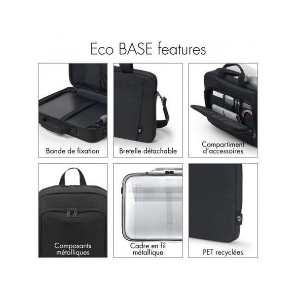 SACOCHE PCP 13/14,1 SLIM ECOBASE PET BLÅ DICOTA