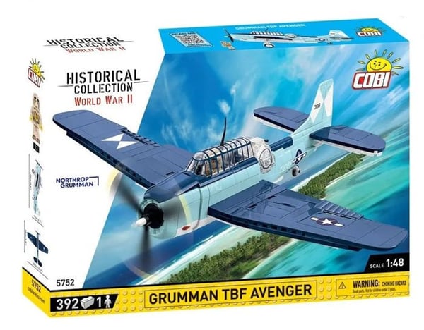 Modell - COBI - Grumman TBF Avenger - 575 delar - Plast - Att bygga själv