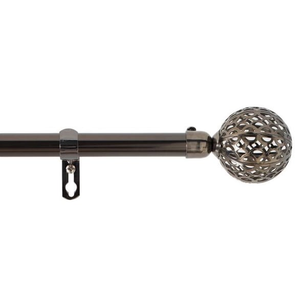 Förlängbar stång i komplett kit (120 till 210 cm) "Globa" - Globa Nickel