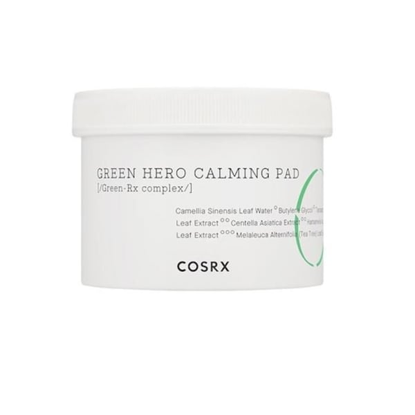 Kosmetiska tamponger - COSRX - One Step Green Hero - 70 st - Lugnande - Fuktighetsgivande