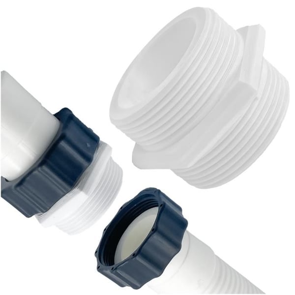 Rörkoppling - INTEX - BESTWAY - 38mm - Gänga 60mm - Hållbar och Väderbeständig