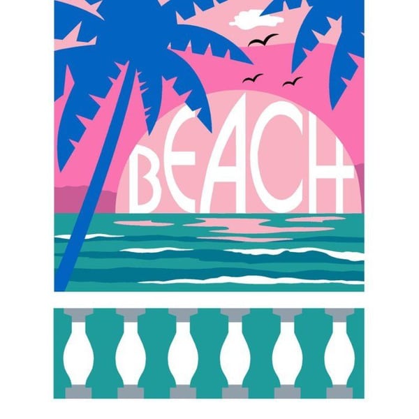 Margot - Canevas Margot Beach 40x30cm