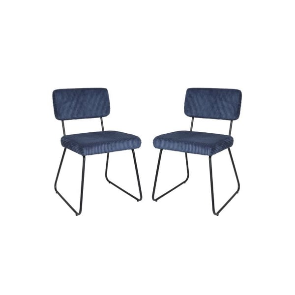 Matstol - MUVOE - Melvin - Mörkblå - Set om 2 - Modern design