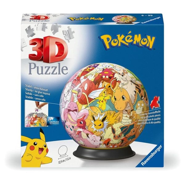 Pussel 3D - RAVENSBURGER - Pokémon - Flerfärgad - Mindre än 100 bitar - Från 6 år