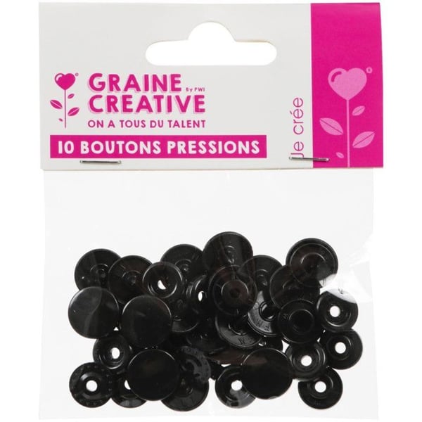 Graine Créative - 10 tryck svart harts