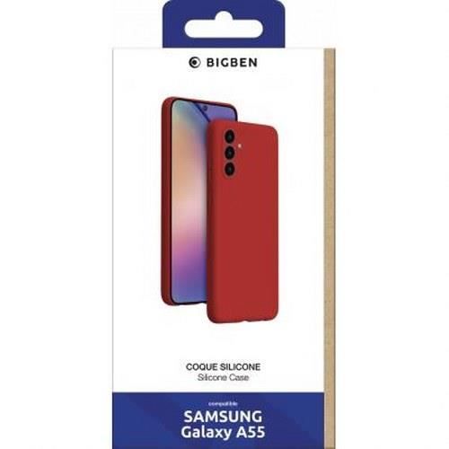 Coque - Samsung Galaxy A55 5G - Silikon SoftTouch - Stötsäker - Röd