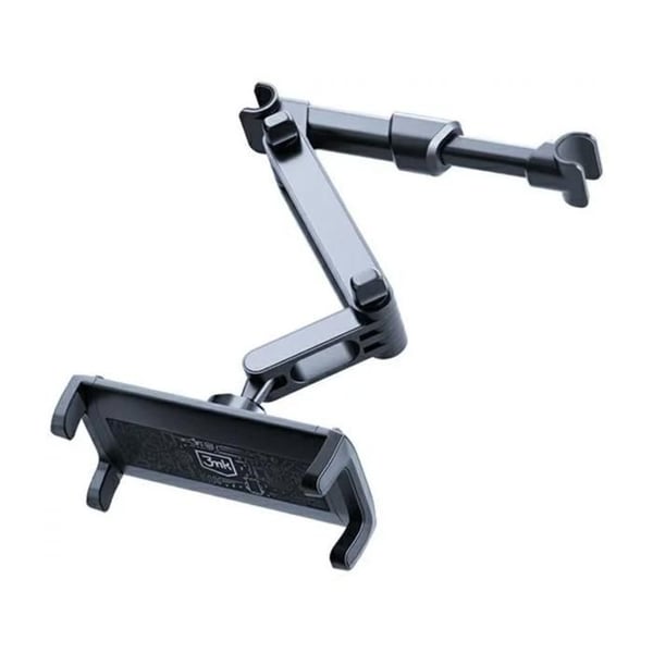 Support huvudstöd - 3MK - Enkelt huvudstöd - Svart - Stöd för telefon/surfplatta - Bilaccessoar
