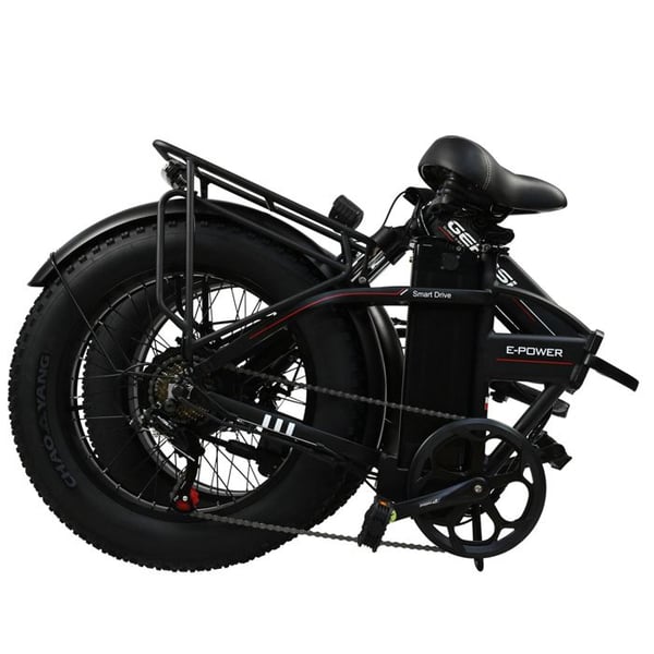 VäLEl cykel BAOLUJIE GPS-DZ2002 För Vuxna, Motor 500 W, Batteri 48 V 12 Ah, Terrängdäck 20 Tum.