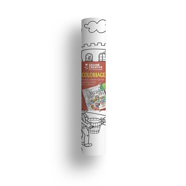 Flytbar färgande självhäftande roller - 355 cm