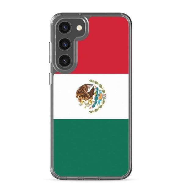 Mobilskal – Mexikos flagga – Kompatibel med Samsung Galaxy S10e – Mjuk skydd – Slitstark och stötteabsorberande – Pixelforma