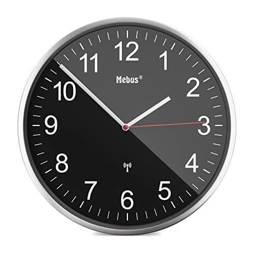 Väggklocka - Mebus - 19578 - Radiostyrd - Aluminium - 30 cm