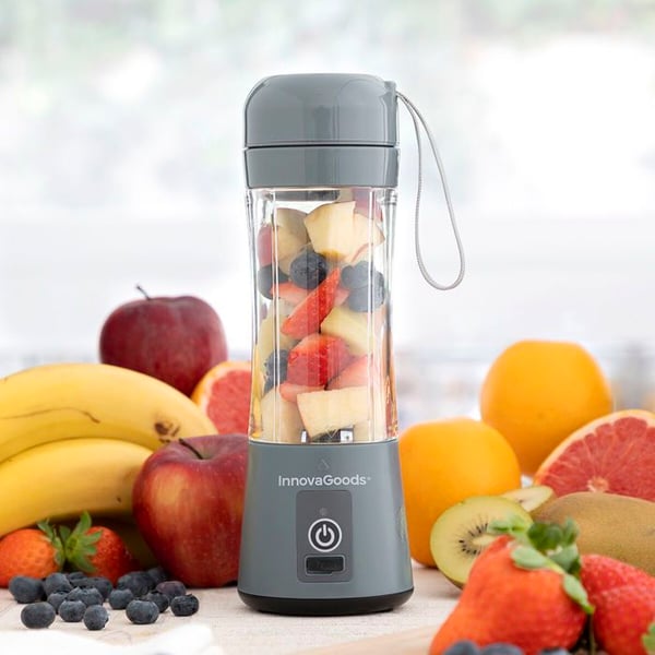 Mixern i fickformat - InnovaGoods - Mini Blender Smoothie - 600W - Grå - 490g
