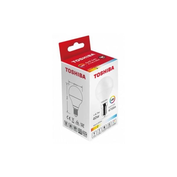 Ampull LED - GREENICE - E14 G45 - 4.7W - 470Lm - Kallvit
