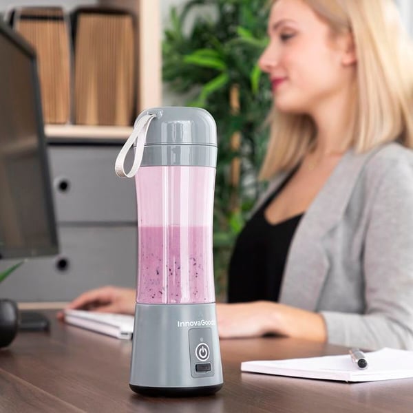 Mixern i fickformat - InnovaGoods - Mini Blender Smoothie - 600W - Grå - 490g