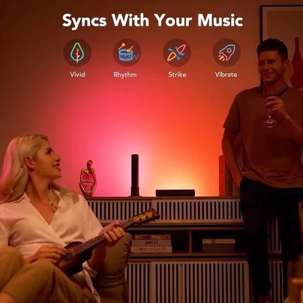 Intelligent LED-panel - Govee - H6056 - Wi-Fi/Bluetooth - Färg Svart - Stämningsbelysning