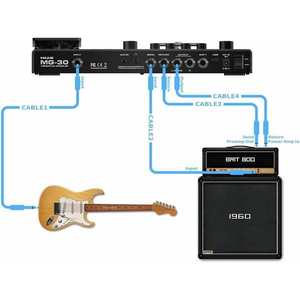 NUX Multi-effekter gitarr modellator MG-30
