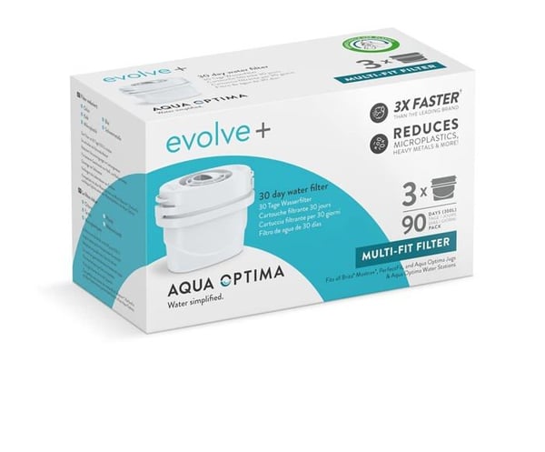 Filter för Kolfilterkanna - Aqua Optima - EPS319 - 3 Enheter - Plast - Vit