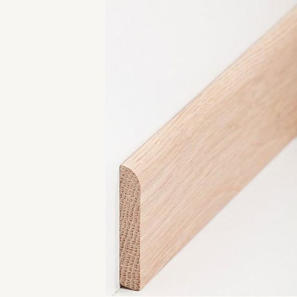 PROVISTON Sockel nr 405 i massivt trä 10 x 58 x 2400 mm Ek att limma, skruva & spika 24 meter | 10 stycken