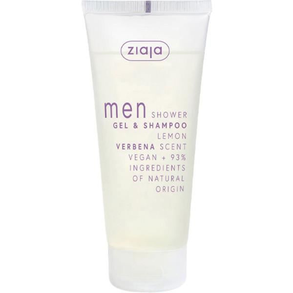 Duschgel och schampo - ZIAJA - Citrongräs - 200 ml - Unisex - Citronsfräsch