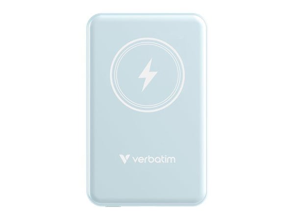 Powerbank - VERBATIM - Magnetisk Ws Powerbank 5000 - 5000 mAh - USB Type-C - Trådløs opladning