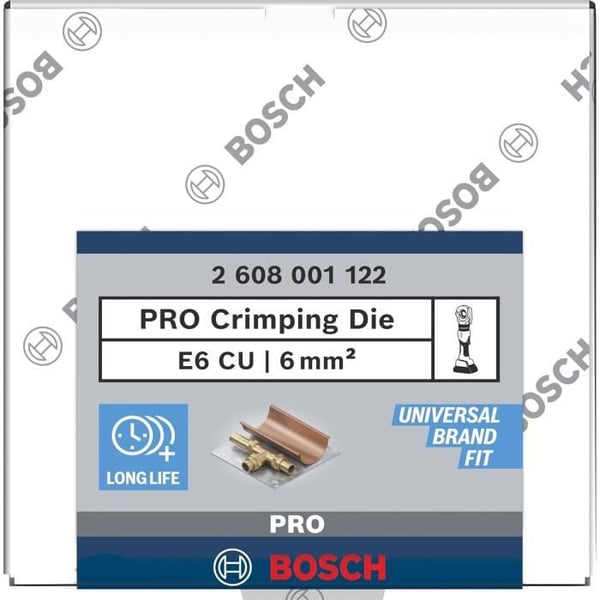 Insats för crimpning - BOSCH - PRO - 67 x 45 mm - Koppar - Solid och säker anslutning