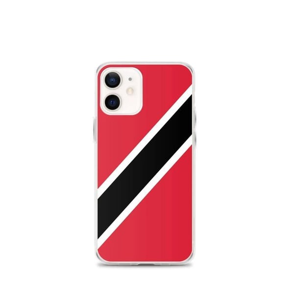 Telefonfodral – Flagga för Trinidad och Tobago – Kompatibel med iPhone 12 mini – Mjuk Fodral – Slitstark och Stöttålig – Pixelforma
