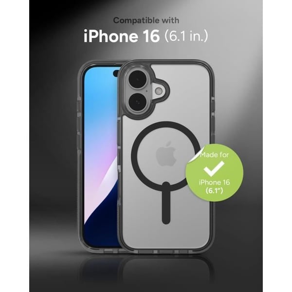 Grafen Cover - ZAGG - iPhone 16 - MagSafe Kompatibel - Ridsefast - Tyndt Design