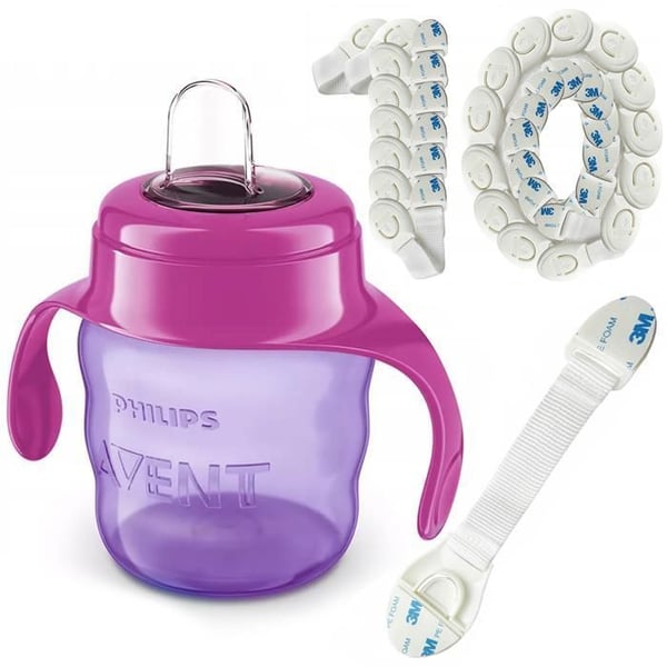Gourde barn - Philips Avent - SCF551 03 - Läckagesäker - Mjukt silikonpip - 200 ml - Rosa